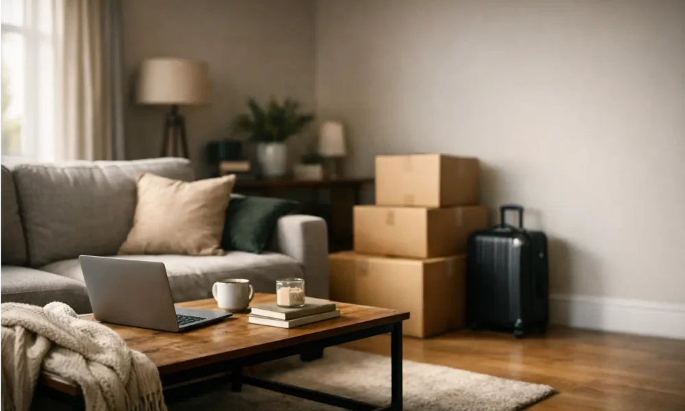 A furnished flat ready for a monthly renter