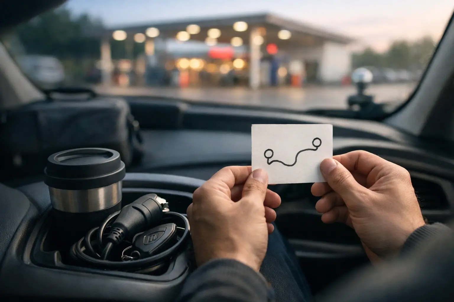 Driver planning charging stops for a long trip