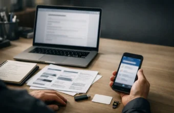 Desk setup for reporting secret filming at work