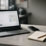 Laptop and phone showing Avstarnews contact search setup