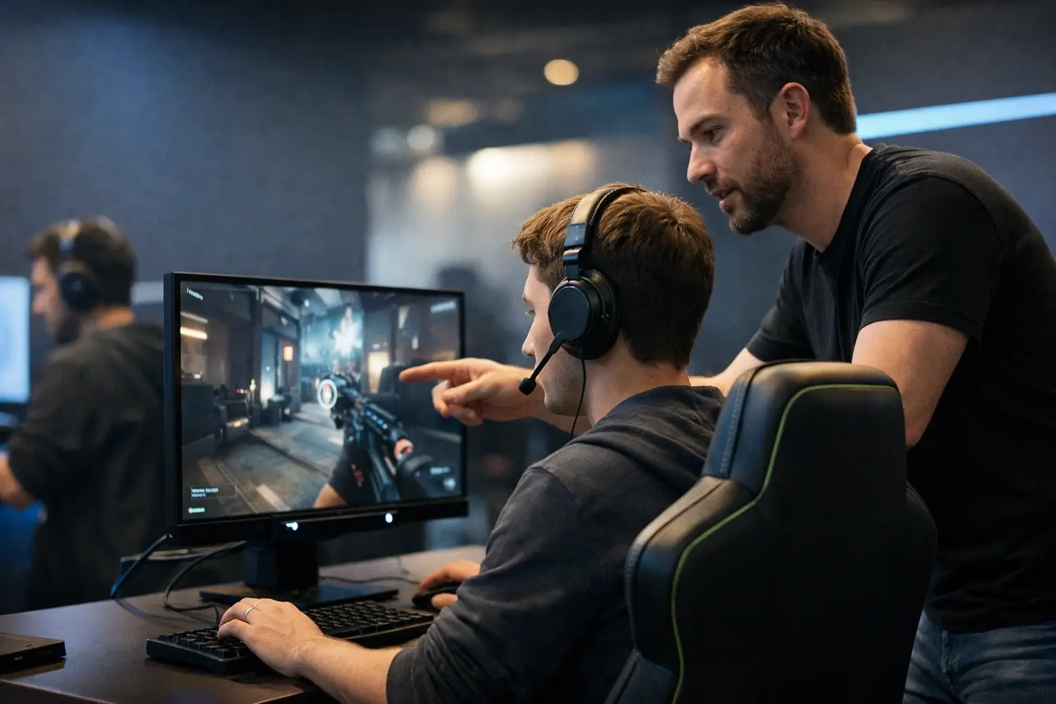 Community gaming event with hands-on tech demo