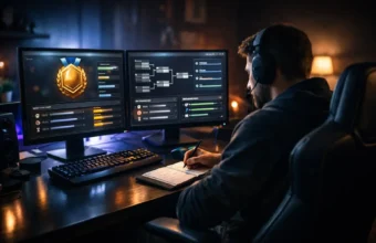 Gamer checking progress for the pragmatic juara100.org medal