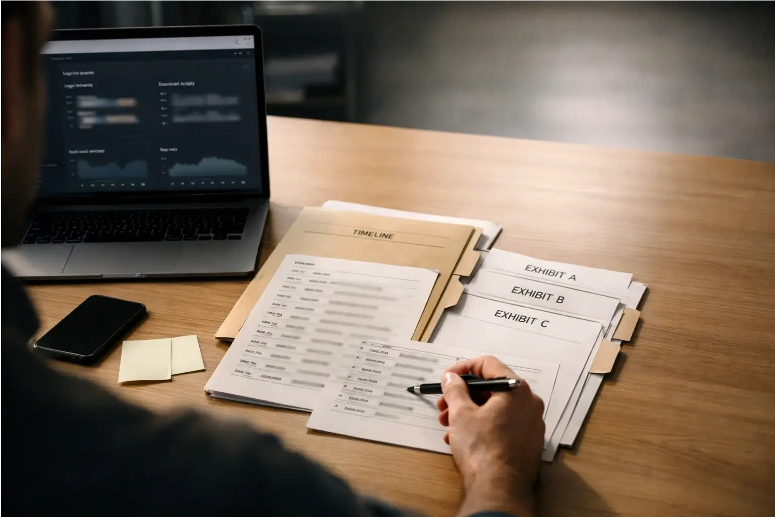 Close-up of access logs and usage timestamps for a digital product