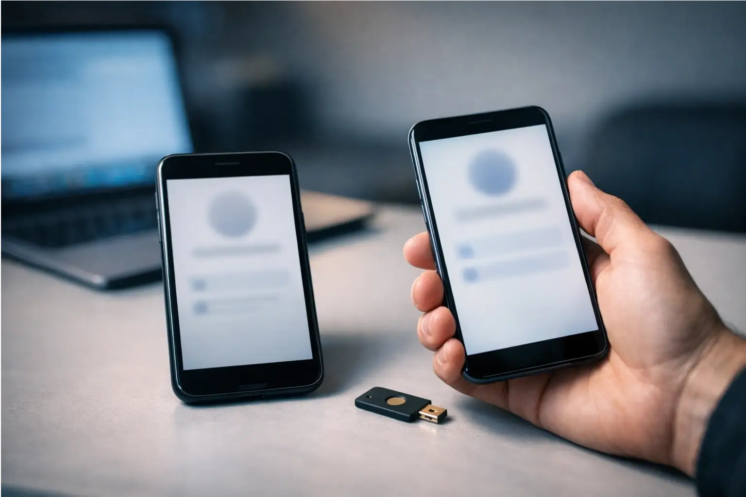 Setting up a new phone with a passkey backup