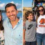 Kathleen Cain with her family enjoying a sunny outdoor moment