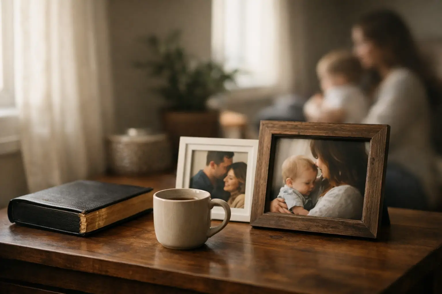 Simple family setting for Steven Cauble article